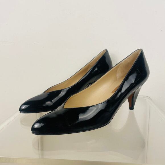 Amalfi Pillow Olivia black kitten heel pumps size 9 AA200 - Picture 1 of 6